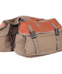 Canvas Saddle Pannier Bicycle Bike Bag