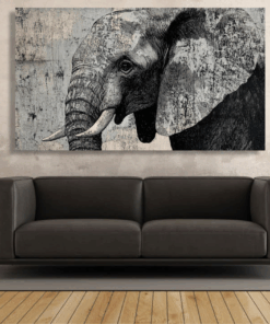 Canvas Wall Art -Abstract Elephant Portrait - IM1393