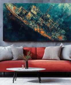 Canvas Wall Art - Abstract Wreckage - BX0268