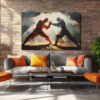 Canvas Wall Art - ASurrealistic Boxer Interpretation - HC0023