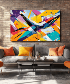 Canvas Wall Art - Avian Symphony Abstract - HC0128
