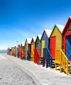 Canvas wall art - Bathing cabins