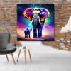 Canvas Wall Art - Big 5 - Moms and Babes Elephant
