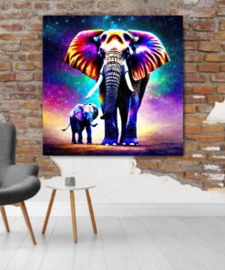 Canvas Wall Art - Big 5 - Moms and Babes Elephant