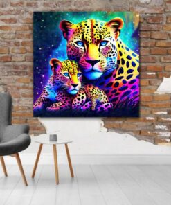 Canvas Wall Art - Big 5 - Moms and Babes Leopard