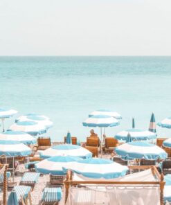 Canvas Wall Art - Blue Riviera Beach