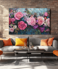 Canvas Wall Art - Botanical Symphony Abstract - HC0163