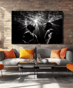 Canvas Wall Art - Boxing Black and White - HC0014