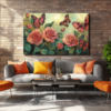Canvas Wall Art - Butterfly Haven Abstract - HC0164