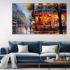 Canvas Wall Art -Cafe Culture Abstract - BK0328