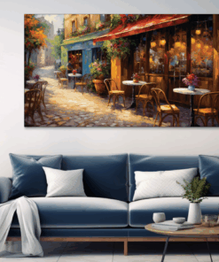 Canvas Wall Art - Cafe Culture Abstract - BK0329