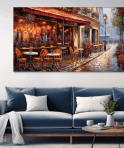 Canvas Wall Art - Cafe Culture Abstract - BK0330