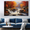 Canvas Wall Art - Cascade of Colours Abstract - JT0257