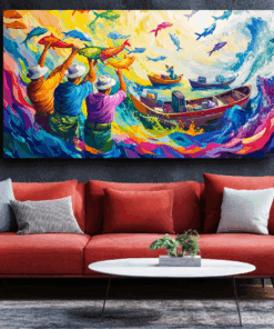 Canvas Wall Art - Catch of the Day - BX0208