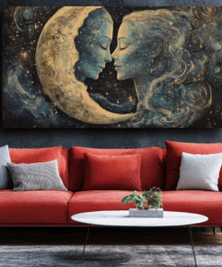 Canvas Wall Art - Celestial Embrace - BX0140