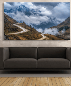 Canvas Wall Art - Clouds Breaking Over the Ridge - IM1398
