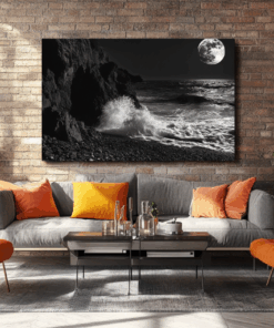 Canvas Wall Art - Coastal Tranquility Abstract - HC0151