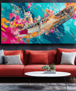 Canvas Wall Art - Colorful Underwater Scene - BX0270