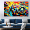 Canvas Wall Art - Comic Speedster Abstract - JT0268