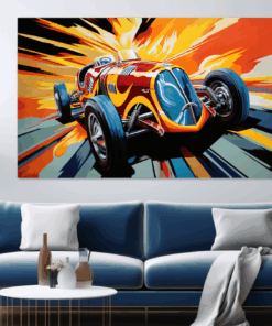 Canvas Wall Art - Comic Speedster Abstract - JT0269