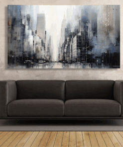Canvas Wall Art - Concrete Jungle Layers - IM1293