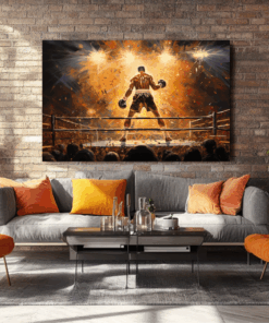 Canvas Wall Art - Dynamic Boxing Oil Painting - HC0015