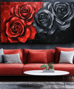 Canvas Wall Art - Elegant Contrast - BX0085