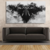 Canvas Wall Art - Elephant Ink Splash - IM1391