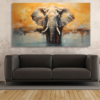 Canvas Wall Art - Elephant Serenity Abstract - IM1304