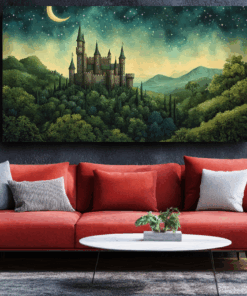 Canvas Wall Art - Enchanted Castle - BX0166
