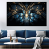 Canvas Wall Art - Feathered Symmetry Abstract - JT9260