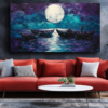Canvas Wall Art - Fishing Under the Moon - BX0211