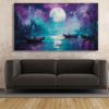 Canvas Wall Art - Fishing Under the Moonlight - IM1372