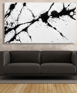 Canvas Wall Art - Fractured Ink Patterns - IM1387