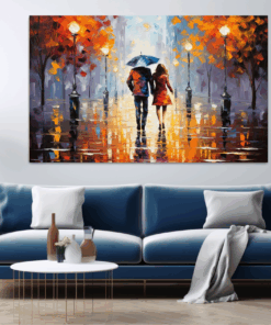 Canvas Wall Art - Graffiti Romance - JT0328