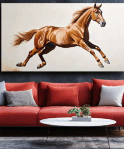 Canvas Wall Art - Horse Graceful Gallop - BX0101
