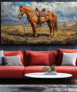 Canvas Wall Art - Horse Western Heritage - BX0098