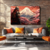 Canvas Wall Art - Intricate Woodbloack Samurai - HC0003