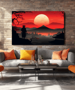 Canvas Wall Art - Japanese Night Scene - HC0013