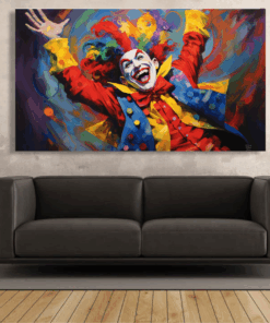 Canvas Wall Art - Jovial Jester Abstract - IM1320