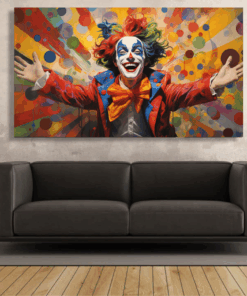 Canvas Wall Art - Jovial Jester Abstract - IM1321