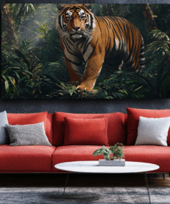 Canvas Wall Art - Jungle King Tiger - BX0006