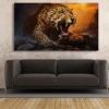 Canvas Wall Art - Leopard Ferosity Portrait - IM1307