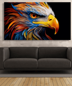 Canvas Wall Art - Majestic Vigilance Abstract - IM1310