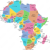 Canvas Wall Art - Map of Africa