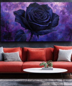 Canvas Wall Art - Midnight Bloom - BX0056