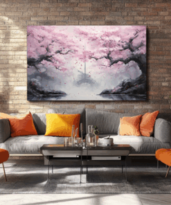 Canvas Wall Art - Minimalist Blossom Abstract - HC0006