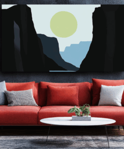 Canvas Wall Art - Minimalist Blyde Canyon - BX0281