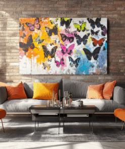 Canvas Wall Art - Mixed Butterfly Fusion - HC0137