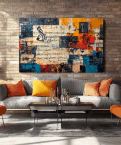 Canvas Wall Art - Mixed Media Collage - HC0057